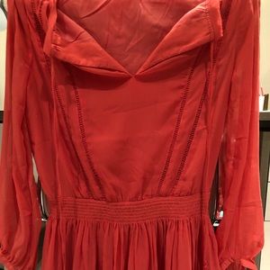 Banana Republic Coral Mini Dress XXS TAGS ATTACHED
